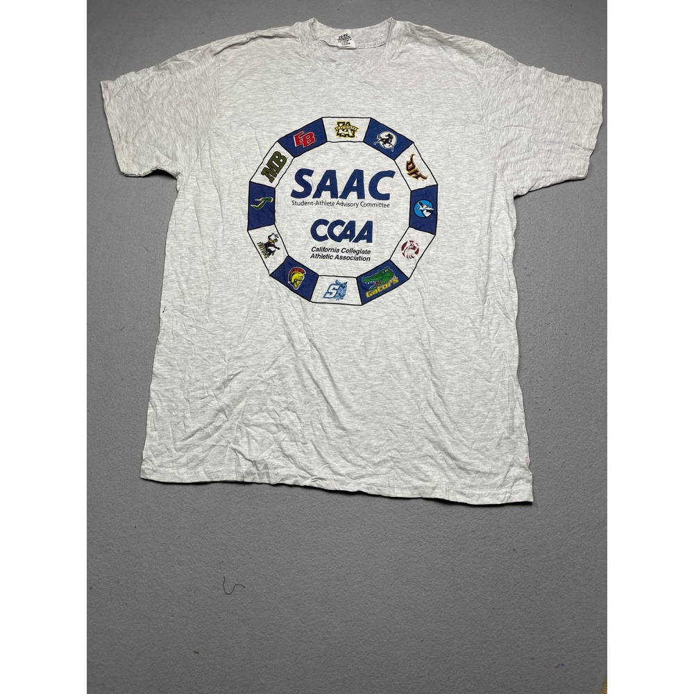 Hanes T-Shirt Cotton Blend Heather Gray X-Large Mens CCAA SAAC Graphic Tee